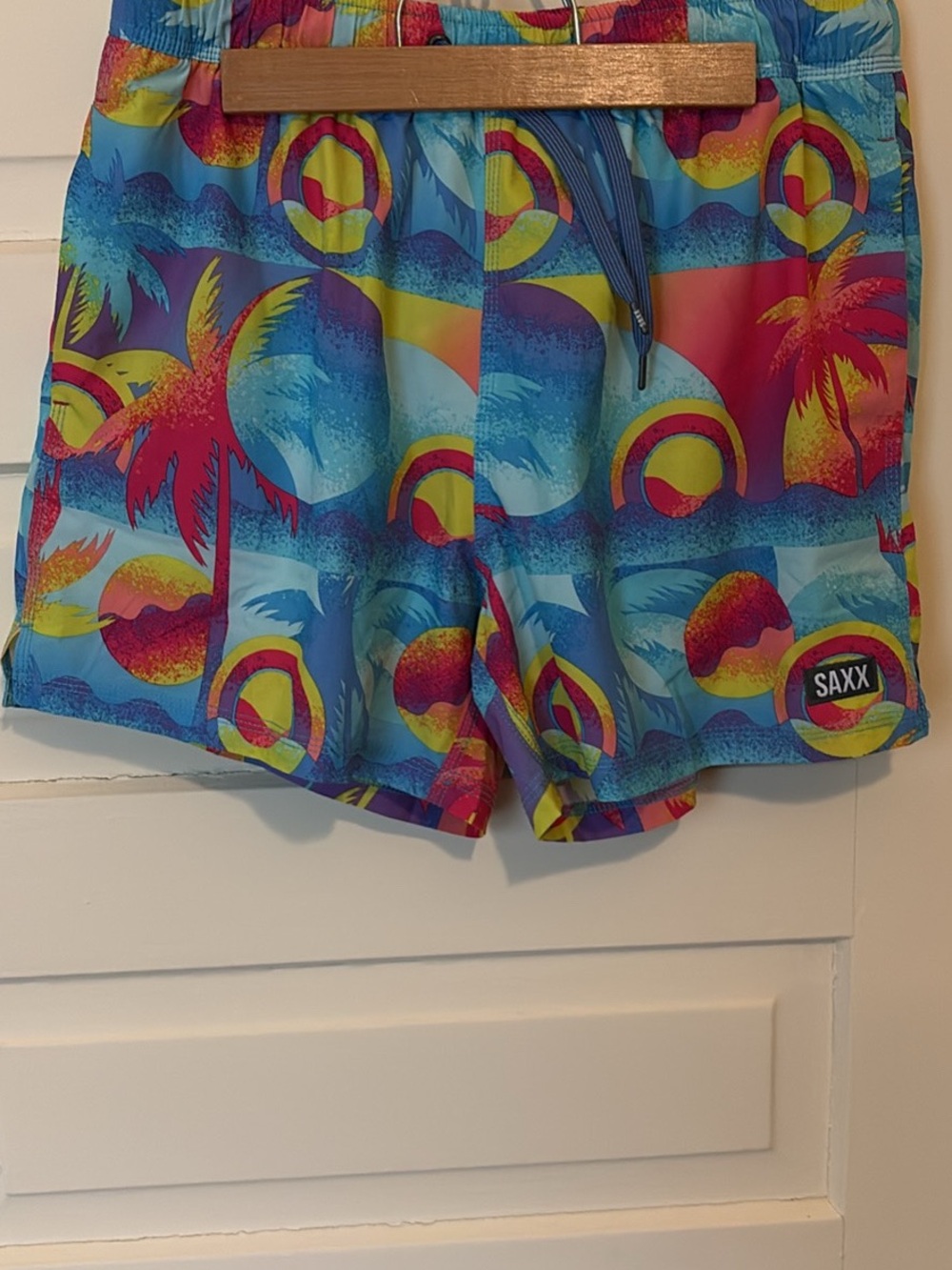 SAXX Vibrant Tropical Print Ballpark Shorts